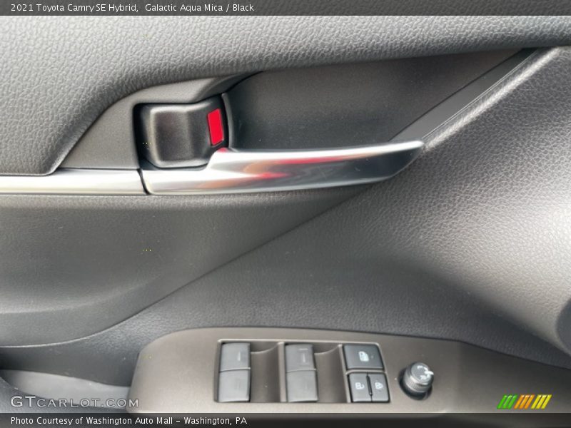 Galactic Aqua Mica / Black 2021 Toyota Camry SE Hybrid