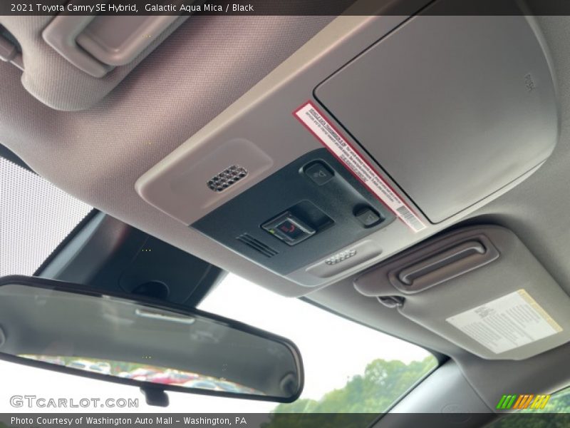 Galactic Aqua Mica / Black 2021 Toyota Camry SE Hybrid