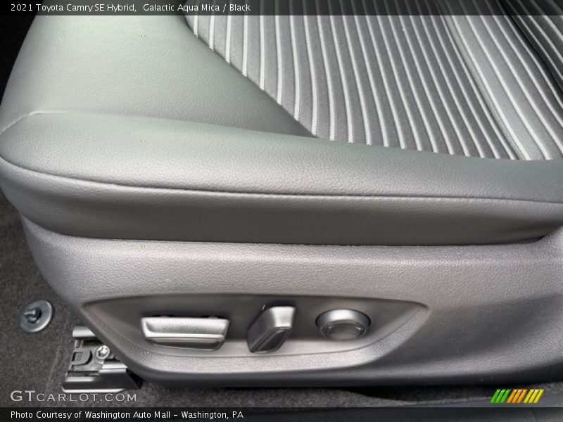 Galactic Aqua Mica / Black 2021 Toyota Camry SE Hybrid