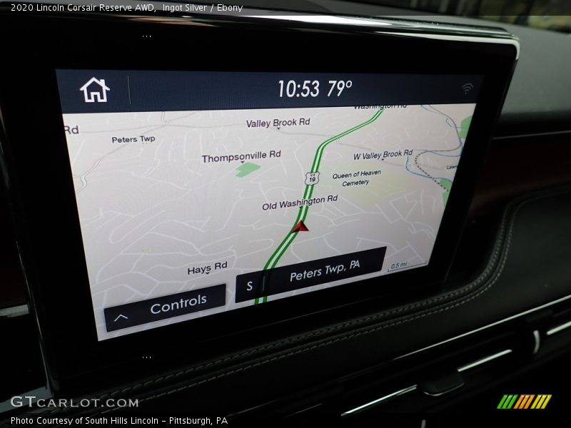 Navigation of 2020 Corsair Reserve AWD