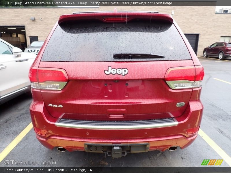 Deep Cherry Red Crystal Pearl / Brown/Light Frost Beige 2015 Jeep Grand Cherokee Overland 4x4