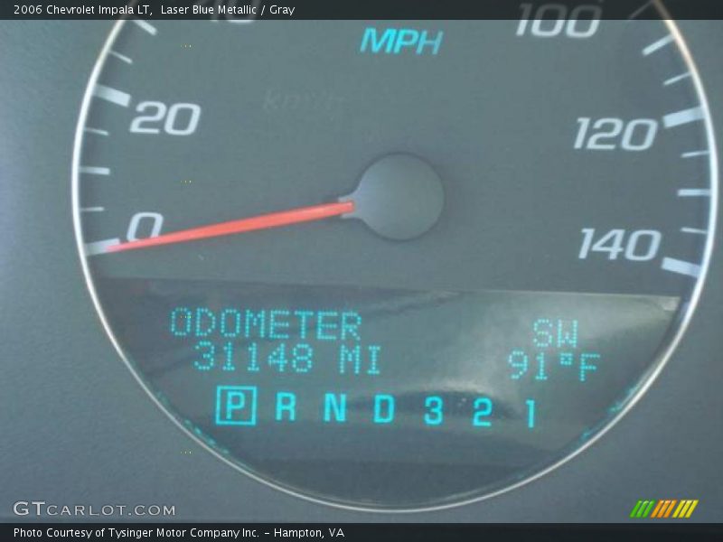 Laser Blue Metallic / Gray 2006 Chevrolet Impala LT