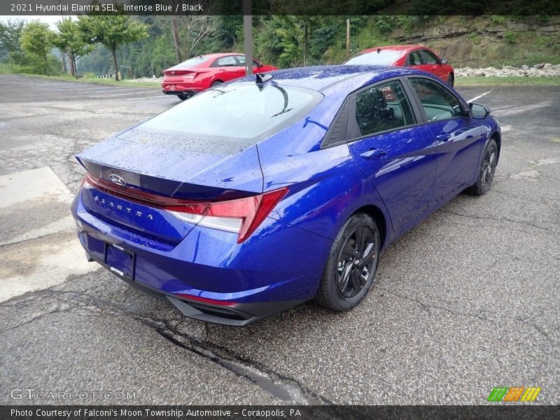 Intense Blue / Black 2021 Hyundai Elantra SEL