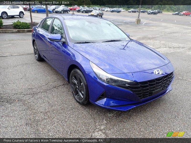 Intense Blue / Black 2021 Hyundai Elantra SEL