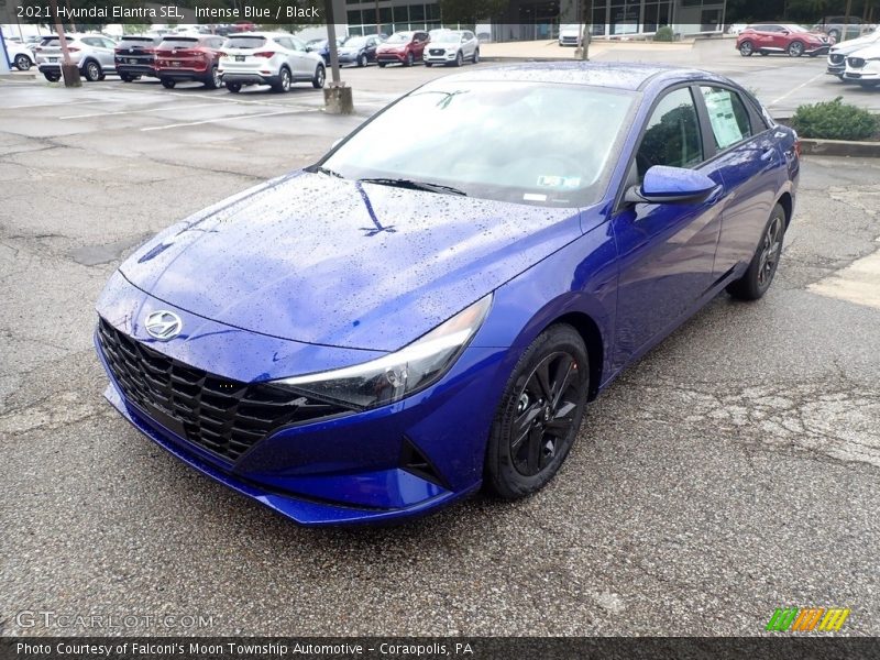 Intense Blue / Black 2021 Hyundai Elantra SEL