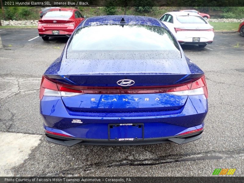 Intense Blue / Black 2021 Hyundai Elantra SEL