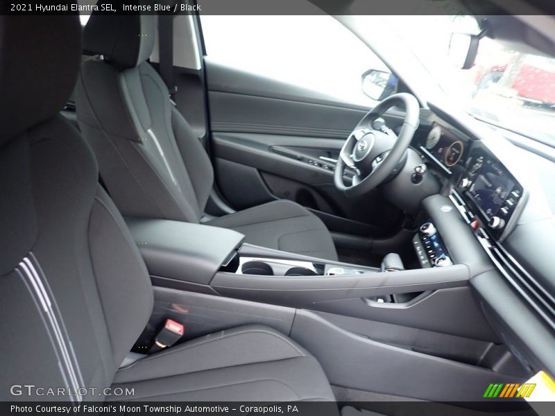 Intense Blue / Black 2021 Hyundai Elantra SEL