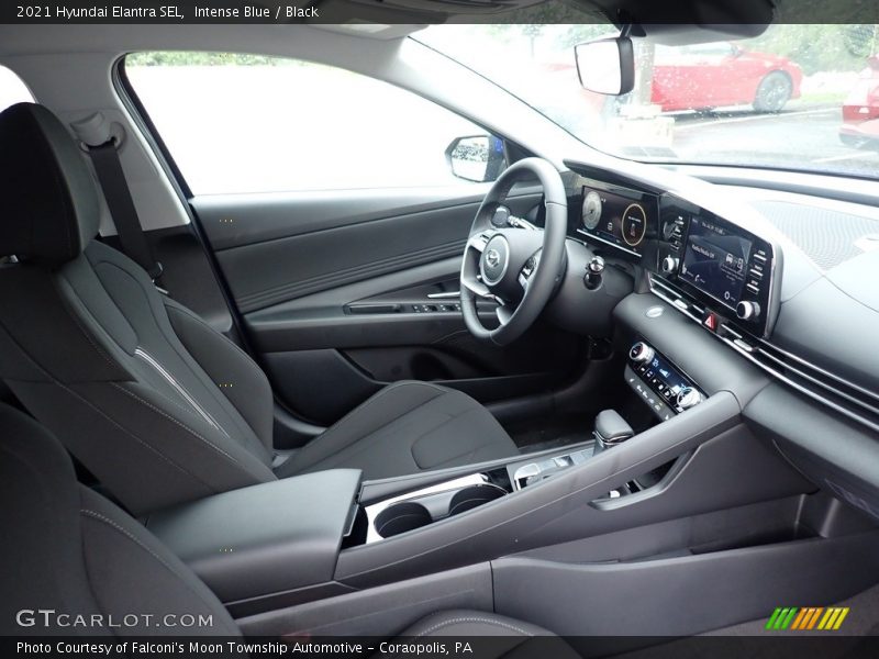 Intense Blue / Black 2021 Hyundai Elantra SEL