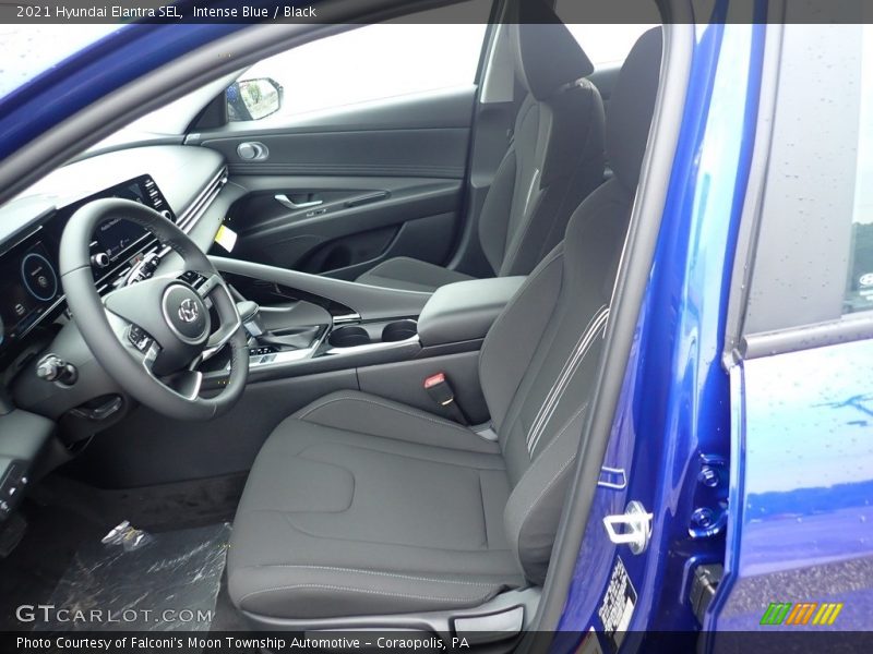Intense Blue / Black 2021 Hyundai Elantra SEL