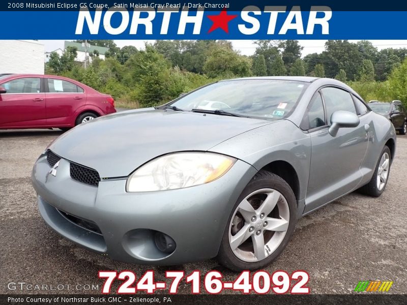 Satin Meisai Gray Pearl / Dark Charcoal 2008 Mitsubishi Eclipse GS Coupe