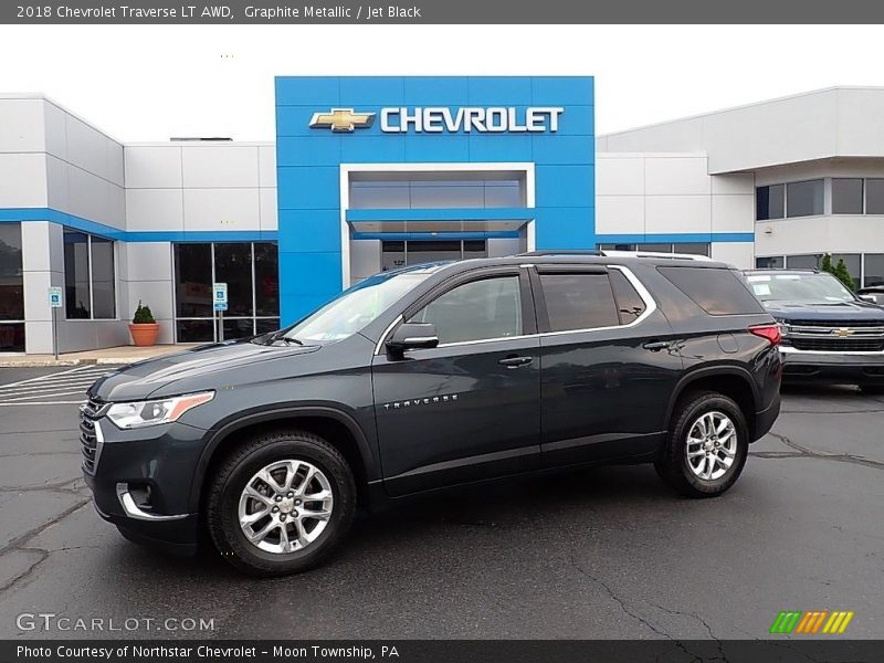 Graphite Metallic / Jet Black 2018 Chevrolet Traverse LT AWD