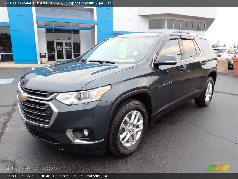 Graphite Metallic / Jet Black 2018 Chevrolet Traverse LT AWD