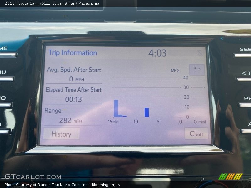 Super White / Macadamia 2018 Toyota Camry XLE