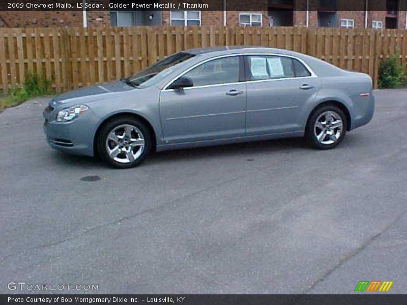 Golden Pewter Metallic / Titanium 2009 Chevrolet Malibu LS Sedan