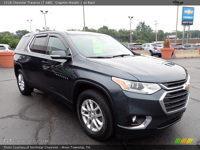 Graphite Metallic / Jet Black 2018 Chevrolet Traverse LT AWD