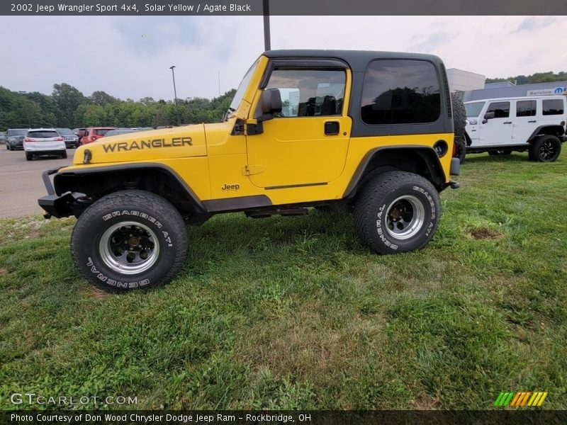 Solar Yellow / Agate Black 2002 Jeep Wrangler Sport 4x4