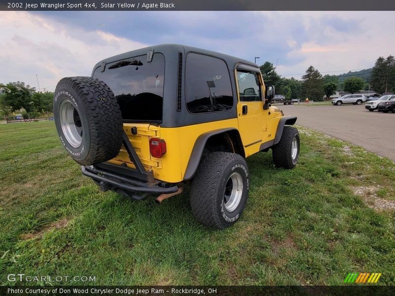 Solar Yellow / Agate Black 2002 Jeep Wrangler Sport 4x4