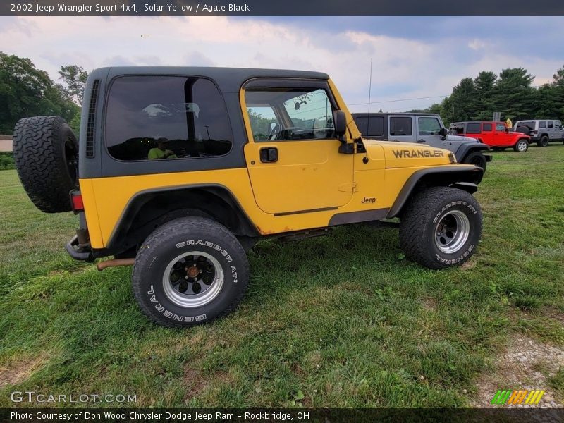 Solar Yellow / Agate Black 2002 Jeep Wrangler Sport 4x4