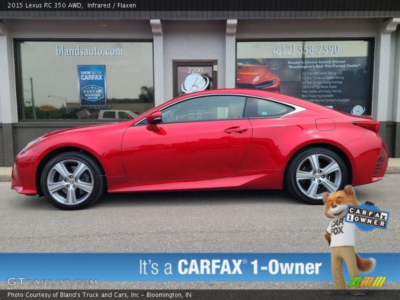 Infrared / Flaxen 2015 Lexus RC 350 AWD