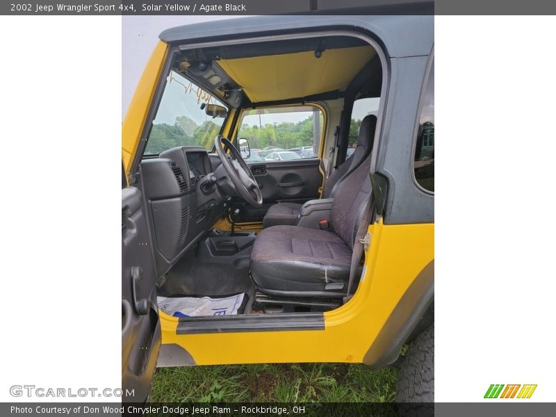 Solar Yellow / Agate Black 2002 Jeep Wrangler Sport 4x4