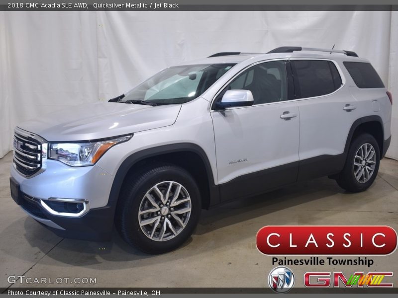Quicksilver Metallic / Jet Black 2018 GMC Acadia SLE AWD