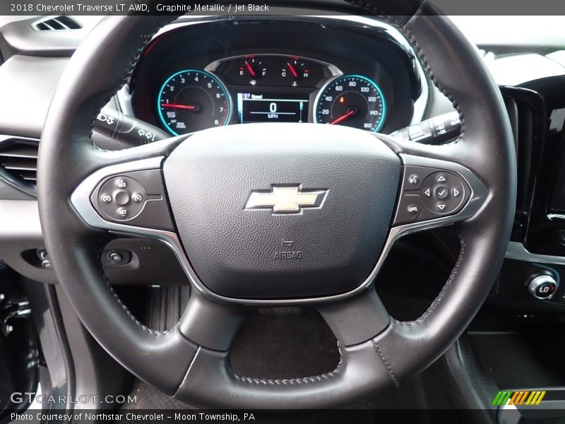 Graphite Metallic / Jet Black 2018 Chevrolet Traverse LT AWD