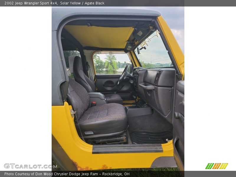 Solar Yellow / Agate Black 2002 Jeep Wrangler Sport 4x4