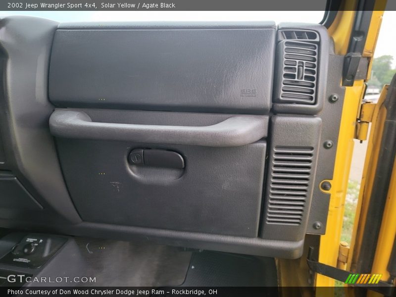 Solar Yellow / Agate Black 2002 Jeep Wrangler Sport 4x4