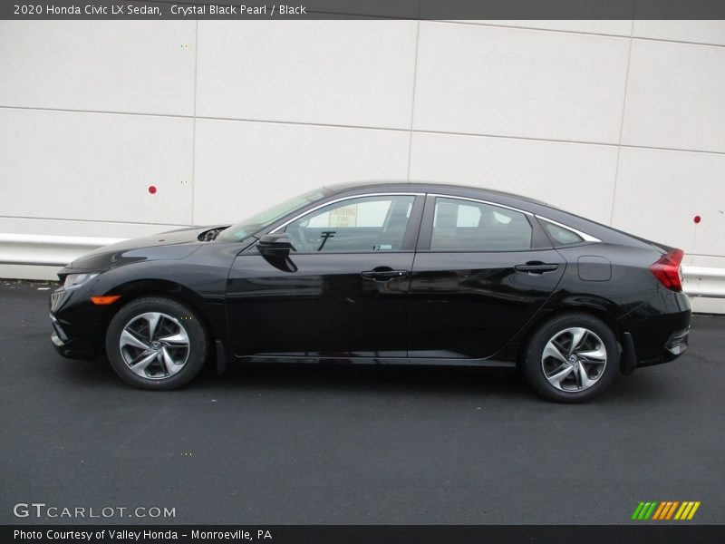 Crystal Black Pearl / Black 2020 Honda Civic LX Sedan