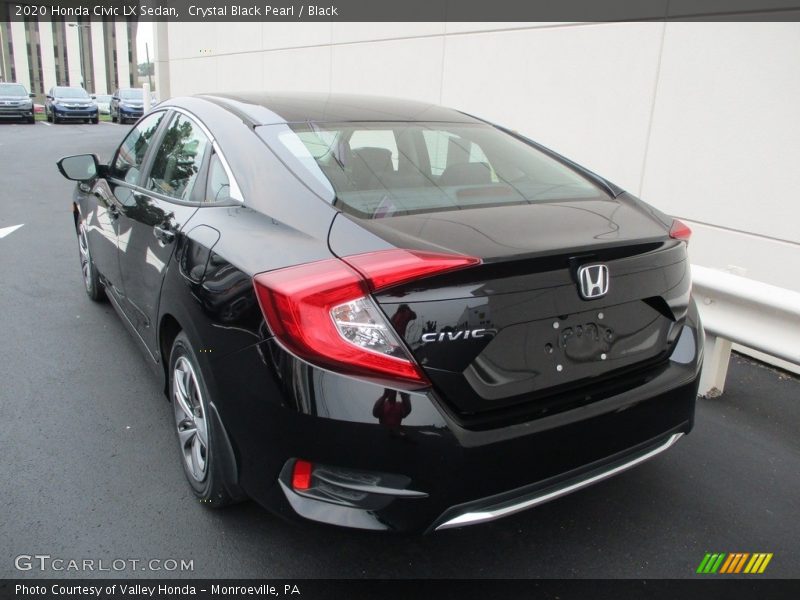 Crystal Black Pearl / Black 2020 Honda Civic LX Sedan