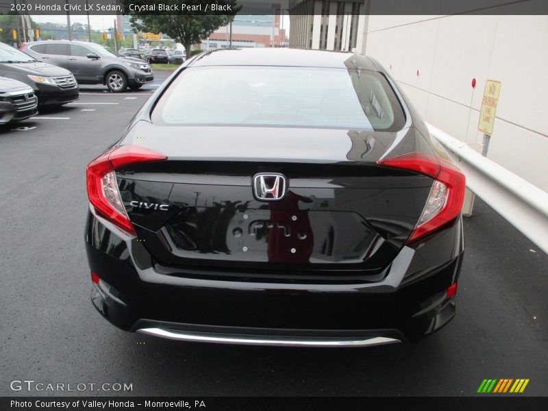 Crystal Black Pearl / Black 2020 Honda Civic LX Sedan