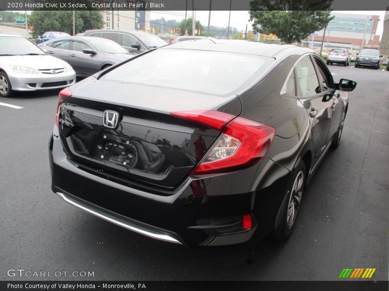 Crystal Black Pearl / Black 2020 Honda Civic LX Sedan