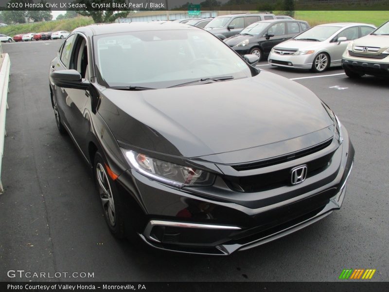 Crystal Black Pearl / Black 2020 Honda Civic LX Sedan