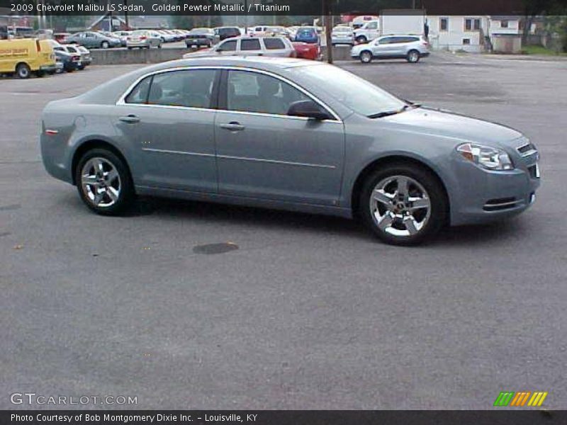Golden Pewter Metallic / Titanium 2009 Chevrolet Malibu LS Sedan