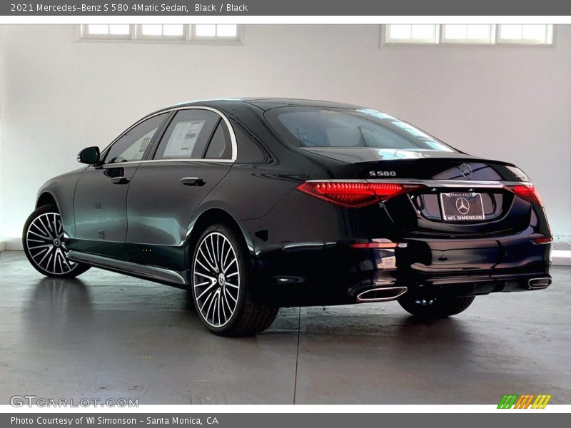 Black / Black 2021 Mercedes-Benz S 580 4Matic Sedan