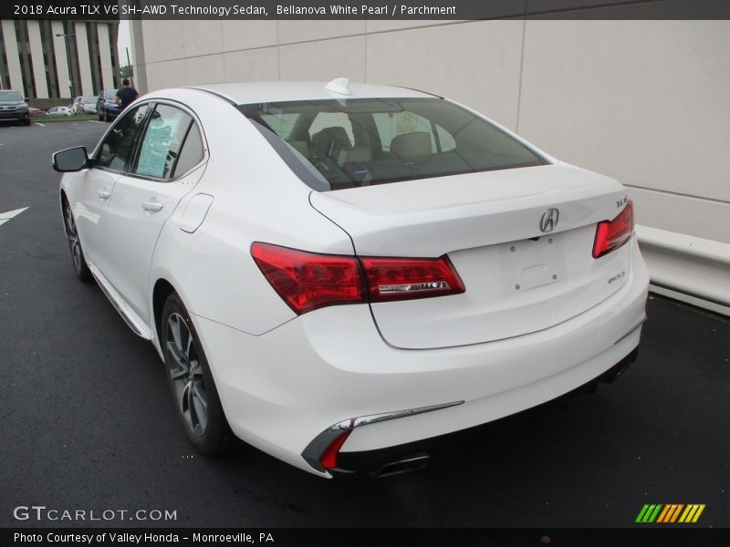 Bellanova White Pearl / Parchment 2018 Acura TLX V6 SH-AWD Technology Sedan