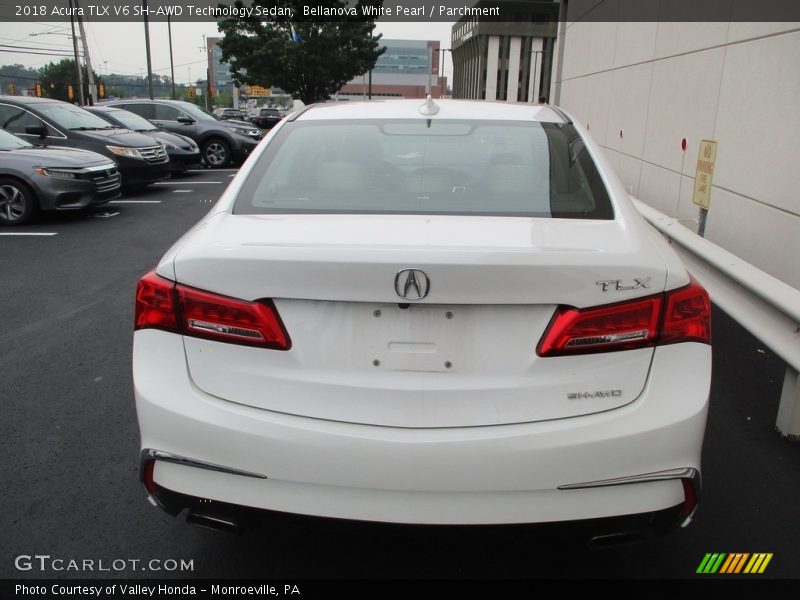 Bellanova White Pearl / Parchment 2018 Acura TLX V6 SH-AWD Technology Sedan