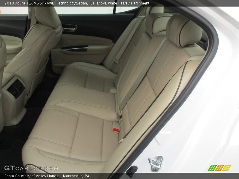 Bellanova White Pearl / Parchment 2018 Acura TLX V6 SH-AWD Technology Sedan