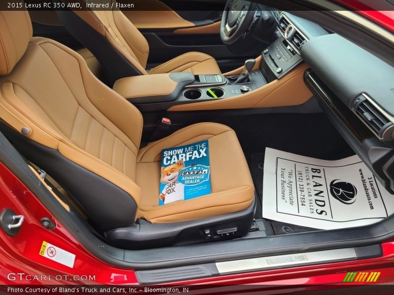 Infrared / Flaxen 2015 Lexus RC 350 AWD