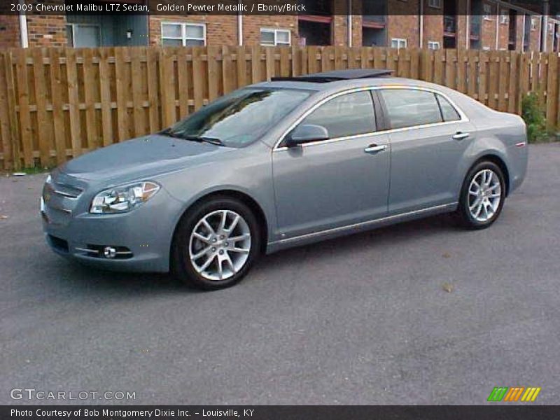 Golden Pewter Metallic / Ebony/Brick 2009 Chevrolet Malibu LTZ Sedan