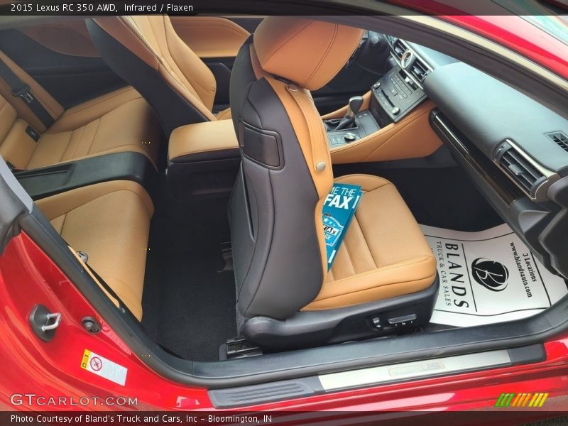 Infrared / Flaxen 2015 Lexus RC 350 AWD