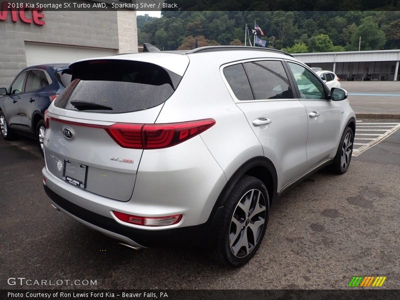 Sparkling Silver / Black 2018 Kia Sportage SX Turbo AWD