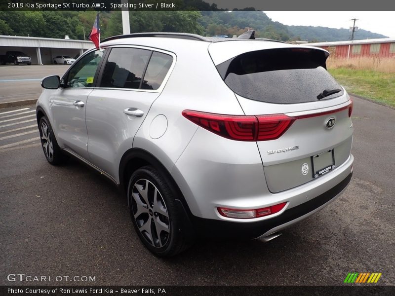 Sparkling Silver / Black 2018 Kia Sportage SX Turbo AWD