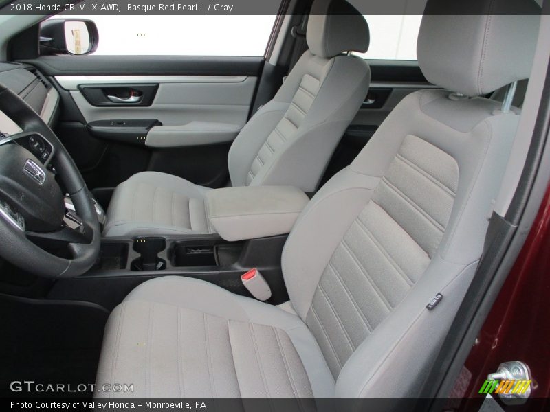 Basque Red Pearl II / Gray 2018 Honda CR-V LX AWD