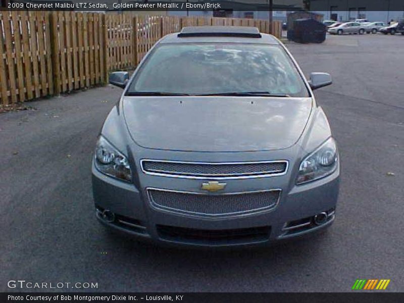 Golden Pewter Metallic / Ebony/Brick 2009 Chevrolet Malibu LTZ Sedan