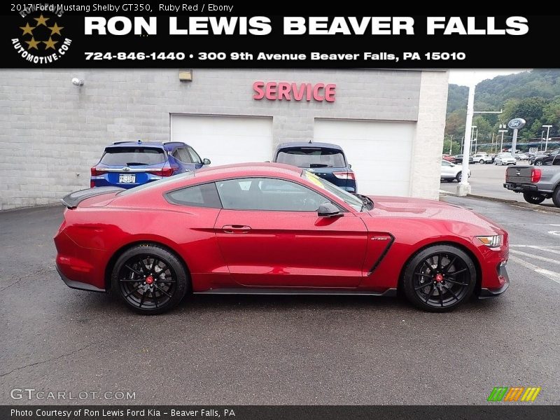 Ruby Red / Ebony 2017 Ford Mustang Shelby GT350