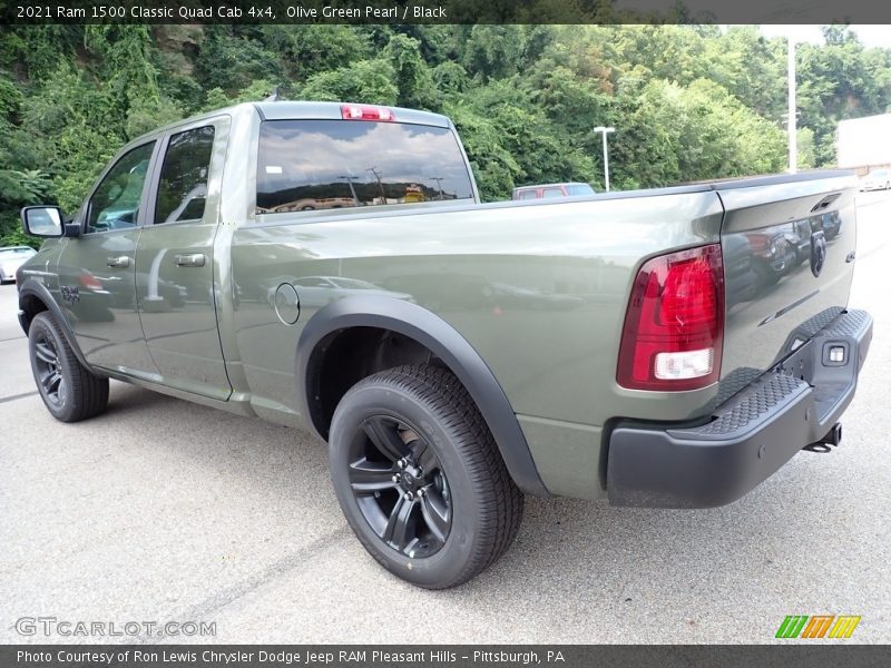 Olive Green Pearl / Black 2021 Ram 1500 Classic Quad Cab 4x4