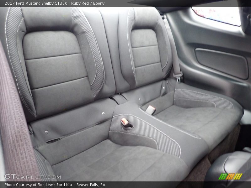 Rear Seat of 2017 Mustang Shelby GT350