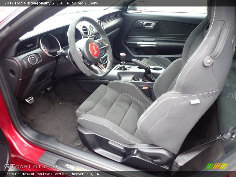 Front Seat of 2017 Mustang Shelby GT350