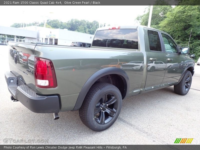 Olive Green Pearl / Black 2021 Ram 1500 Classic Quad Cab 4x4